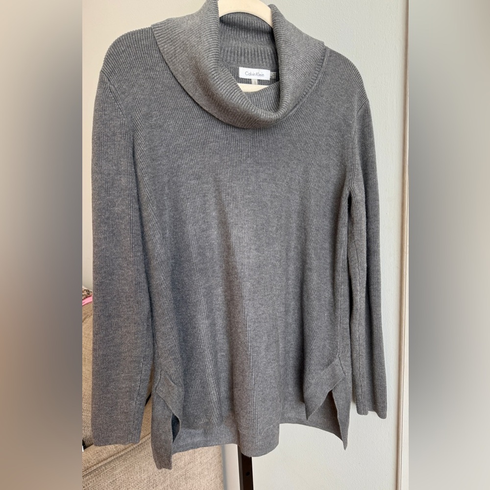 Calvin Klein‎ Charcoal Cowl Neck Sweater
